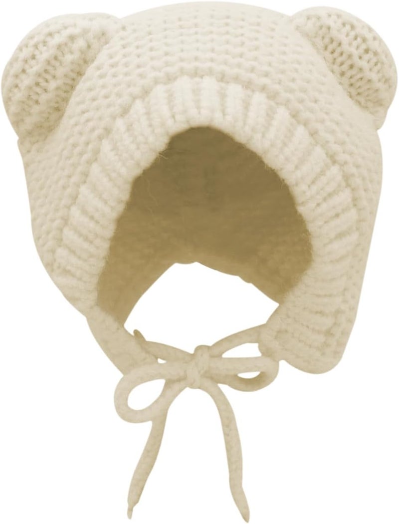 MINGSEECESS Kids Knitted Beanie Hat Cute Frog Cartoon Winter Warmer Cap with Big Eyes for Baby Boys Girls - Image 2